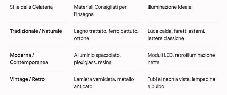stile insegne